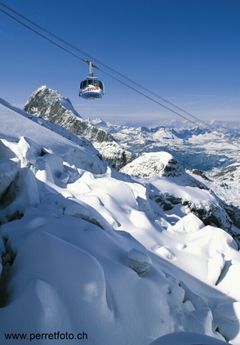 Titlis Rotair with Glacier